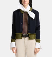 Cardigan droit en laine mélangée Marni