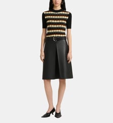 Jupe évasée en cuir Marni
