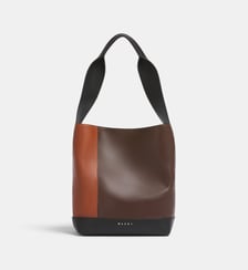 Sac seau Pod 2.0 en cuir signature Marni