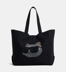 Sac cabas Ikon Choupette coton et strass
 Karl Lagerfeld