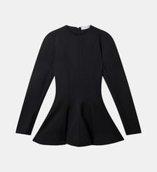 Robe courte Peplum Laine Stella McCartney