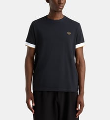T-shirt en piqué de coton Fred Perry