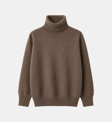 Pull col roulé en laine mérinos IL GUFO
