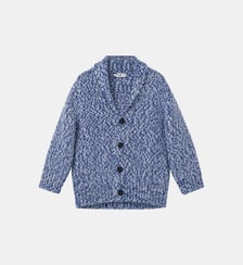 Gilet à col châle en laine et cachemire IL GUFO