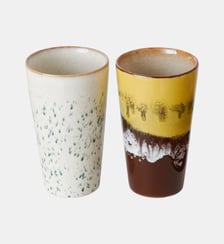 Ensemble de 2 mugs à lait Latte Brine Hkliving