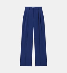 Pantalon large en laine Pleated Stella McCartney