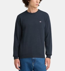 Pull droit en laine à col rond Gant
