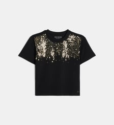 T-shirt droit à manches longues Guess