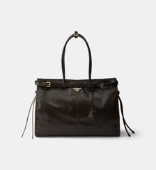 Sac cabas Bonnie en cuir grand modèle Prada