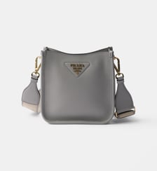 Mini sac porté épaule en cuir Prada
