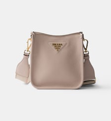 Mini sac porté épaule en cuir Prada