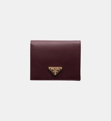 Petit portefeuille en cuir Saffiano Prada