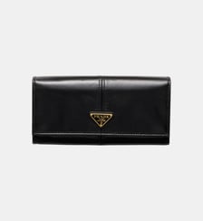 Grand portefeuille en cuir Prada