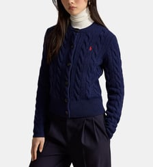 Cardigan torsadé en laine et cachemire Polo Ralph Lauren