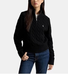 Pull demi-zippé en laine et cachemire Polo Ralph Lauren