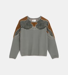 Sweat-shirt Shine à col rond Leon & Harper
