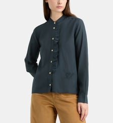 Chemise Caraba à volant coton Leon & Harper
