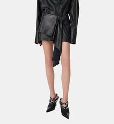 Jupe Ophyra asymétrique en cuir Iro