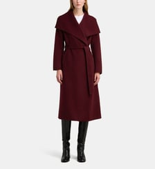 Manteau long droit Mai ceinture Mackage