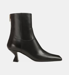 Bottines Sculpt en cuir talon biseauté Sergio Rossi