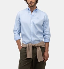 Chemise droite en coton à col boutonné El Ganso