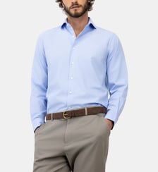Chemise ajustée à col italien El Ganso