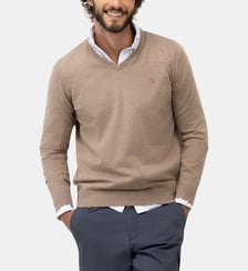 Pull col V en coton El Ganso