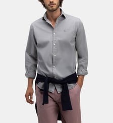 Chemise grise teinte aux minéraux El Ganso