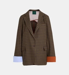 Blazer Birkin carreaux Jejia