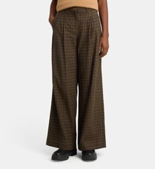 Pantalon Katherine large carreaux coton Jejia