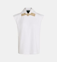 T-shirt Double Collar sans manches Jejia