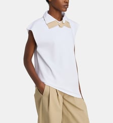 T-shirt Double Collar sans manches Jejia