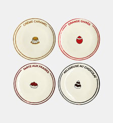 Ensemble de 4 assiettes Opjet Paris