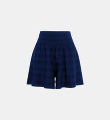 Short droit en maille vichy Molli