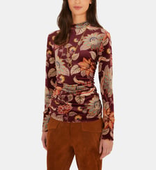 Blouse Delhi en jersey de velours Farm Rio