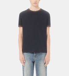 T-shirt ras-du-cou en coton à broderie signature Valentino Garavani