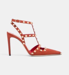 Escarpins Rockstud en daim Valentino Garavani