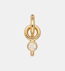 Créole en or jaune 18 carats et diamant Charlotte Chesnais