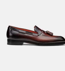 Mocassin à Glands en Cuir Santoni