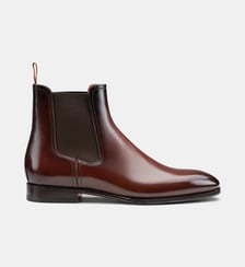 Bottines Chelsea en cuir Santoni