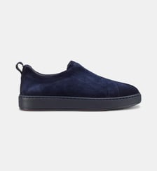 Sneaker à enfiler en daim Santoni