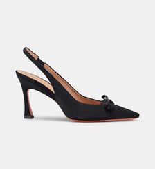 Escarpins Slingback à Talon Bobine Santoni
