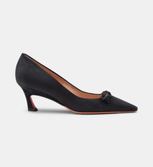 Escarpin à talon bobine et pampilles Santoni