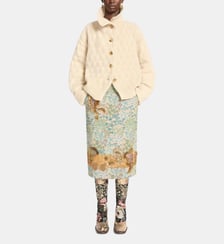 Cardigan Texturé en laine Dries Van Noten