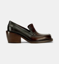 Mocassins à talons en cuir Dries Van Noten
