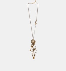 Sautoir à pendentifs et chaînes frangées Dries Van Noten