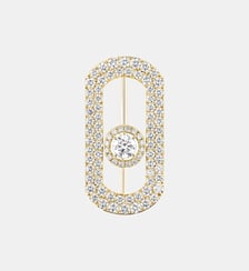 Broche en or jaune et pavé diamants Messika