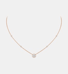Collier en or rose et diamants taille brillant Messika
