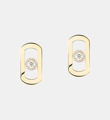 Boucles d'oreilles en or jaune et diamants Messika