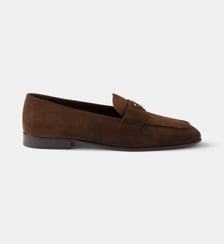 Mocassins en veau velours Prada